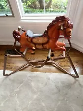 Vintage 1970 Genuine Wonder Horse Spring Rocking Horse Complete Great Condition