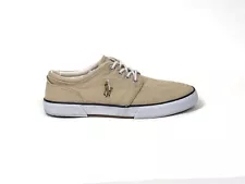 Polo Ralph Lauren Shoes Faxon Low Top Sneakers Canvas - Men’s 10.5 D - Khaki