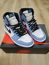 Air Jordan 1 Retro High University Blue Style # 555088-134 Size 10