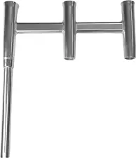 F31-0781BXY-1 Deluxe Trident Rod Holder Cluster with Tool Caddy - Offset,Silver