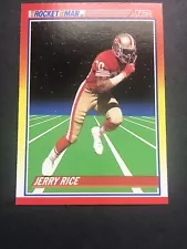 1990 Score Football Base Card Jerry Rice #556 "Rocket Man"