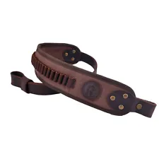 Rifle Leather Sling Canvas Leather Shotgun Strap For .30/30 .308 12GA .22 LR