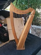 Handmade Harp Portable Beautiful Harp 22 string hand made Peter richardson