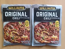 2xWilliams Original Chili Seasoning For 2 lbs. Meat Exp 1/26