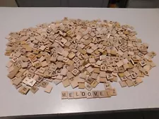 SCRABBLE TILES Bulk Lot 1600 SCRABBLE Wooden Letters Pieces