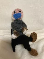 Bernie Sanders Crochet Knitted Doll Handmade