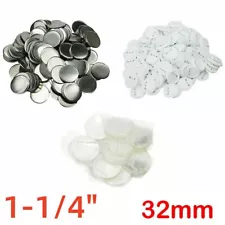 50-1000set 1-1/4" (32mm) Blank Pin Badge Button Supplies for Badge Maker Machine