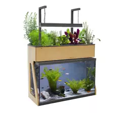 aquaponics system, 29 gal, aqua sprouts setup, barely used, birch plywood