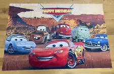 Disney Pixar CARS Backdrop Banner for Birthday Party Supplies Lightning McQueen