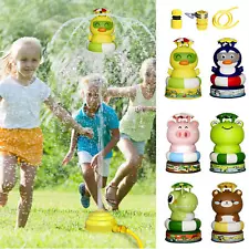 Rocket Launch Sprinkler Toys for Kids Outdoor Yard Water Sprinkler Hydro Launch