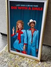 Lady gaga & Bruno Mars Die With A Smile Poster