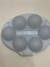 Jello Jigglers Egg Molds Light Blue Saucer Shape 2005 Smooth Inside