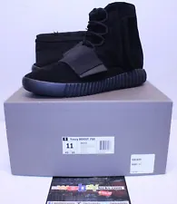 Adidas Yeezy Boost 750 Triple Black Kanye West Sneakers Men's Size 11 BB1839 New