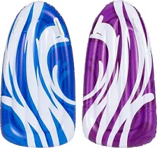 Syncfun 2 Pack Inflatable Body boards for Water Slides Kids Seasonal merriment