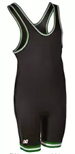 Brute Oklahoma State Style Wrestling Singlet - Black/Hunter Green