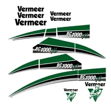 Vermeer BC1000XL Brush Chipper Decal Kit for BC 1000 XL