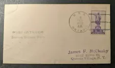 1940 USS Ontario Samoa Station Aux Pearl Harbor HI to Queens Village NY