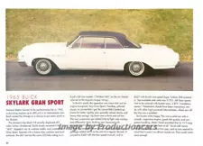 1965 Buick Skylark Gran Sport - Original Car Print Article J265