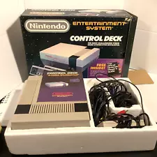 Nintendo Entertainment System NES-001 Original Gaming Console Bundle Tested 1985