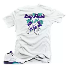 Shirt to Match Jordan 5 Fresh Prince.Stay Fresh White Tee