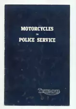 Triumph Motorcycles In Police Service (1950) Speed-Twin Thunderbird Booklet FC03