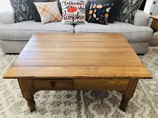 Coffee Table Lexington Furniture American Country West Solid Oak Western Style