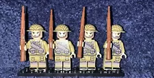 Lego 4 Highly Detailed British Soldiers ￼