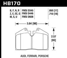 Hawk Blue 9012 Disc Brake Pad Fits 1993-1994 Ferrari 348 GTS