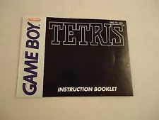 Tetris Nintendo Game Boy Instruction Manual Booklet ONLY