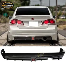 Fits 06-11 Honda Civic Sedan 4Dr Mugen RR Rear Bumper Lip & 3RD LED Brake Lamp