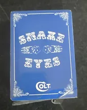 VINTAGE COLT BLUE SNAKE EYES PLAYING CARDS