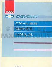 1990 Chevy Cavalier Shop Manual 90 Chevrolet Repair Service Book VL Z24 Original (For: 1990 Chevrolet Cavalier Z24)