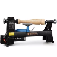 3/4HP 12"X18" Wood Lathe Machine, Variable Speed Benchtop 650-3800 RPM