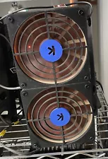 Set of Iceriver KS0 Overclocked miners - 320GH/s w/PSU and Fan Cooling Shrouds.