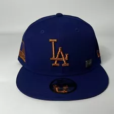 New Era LA Dodgers MLB 125th Anniversary Blue Copper 9FIFTY Men Snapback Hat NEW