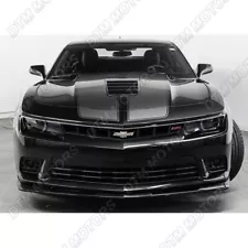 For 2014-2015 Chevy Camaro SS Z28 Painted Black Front Bumper Body Spoiler Lip (For: 2014 Camaro Z/28)