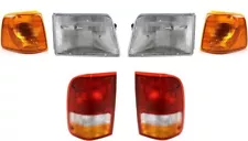 Headlights For 1995 Ford Ranger With Tail Lights Turn Signals XL XLT Splash (For: 1995 Ford Ranger)