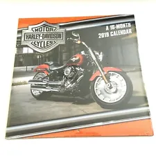 Harley Davidson Motorcycle Wall Calendar 2019 Square 12 x 12 in