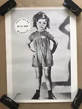 Vintage Original 1970s Shirley Temple Vote For Me Pinup Poster TV Memorabilia