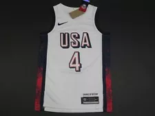 Steph Curry #4 2024 Olympics Team USA Basketball Swingman Men's Jersey White