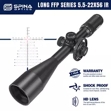 SPINA OPTICS HD 5.5-22X56 FFP Rifle Scope 10yds Parallax Adj Firearms.308.223etc