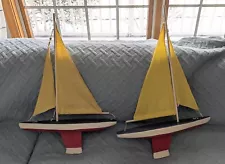 Pair Of Sailboats 18" Wide 26" Tall