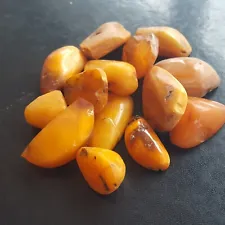 14 BALTIC AMBER STONES. GENUINE BALTIC AMBER.