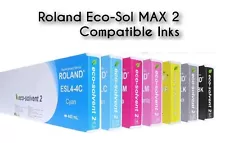 6 Ink for ROLAND Soljet Pro 4 XF640 XR640 / ESL4 440ml Eco-Sol Max2 Cartridges