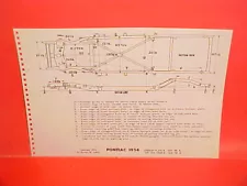 1954 PONTIAC STAR CHIEF CONVERTIBLE CHIEFTAIN SAFARI WAGON FRAME DIMENSION CHART