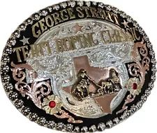 ð¤  ⚡️ Rare George Strait Team Roping Belt Buckle ⚡️ð¤ 