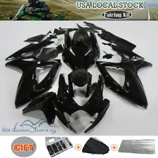 ABS Fairings Kit for Suzuki GSXR600/750 2006 2007 06-07 K6 Glossy Black Bodywork