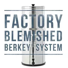 Berkey Water Filter System w/ 2 BB-9 Black Filters Authorized Factory Blemished