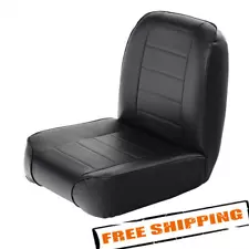 Smittybilt 44801 Front Low Back Bucket Vinyl Seat for 1955-1976 Jeep CJ3 CJ5 CJ7