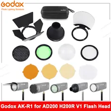 US Godox AK-R1 Barn Door Color Filter Diffuser Ball Kits for Round Flash Head V1